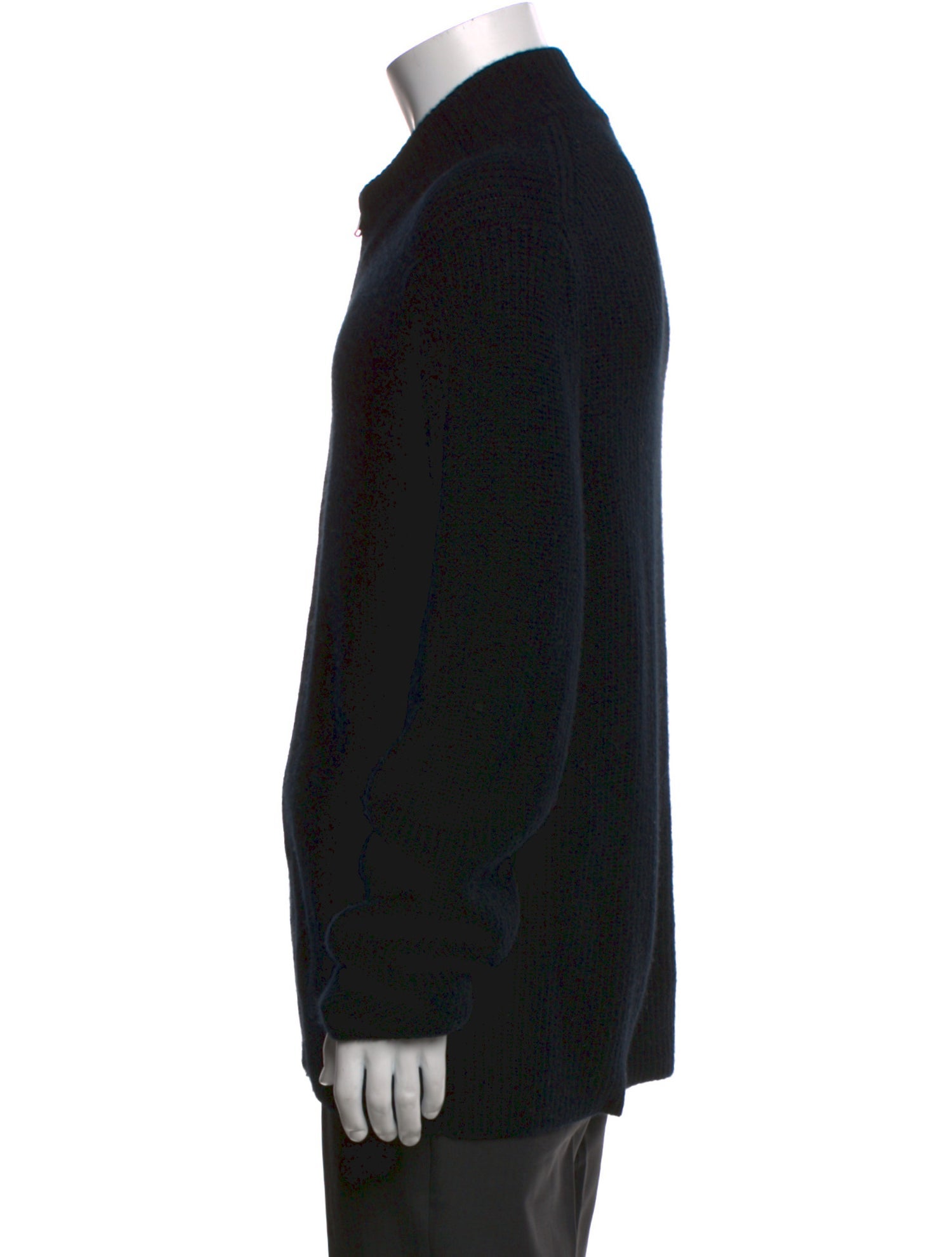 Vince Wool Mock Neck Cardigan