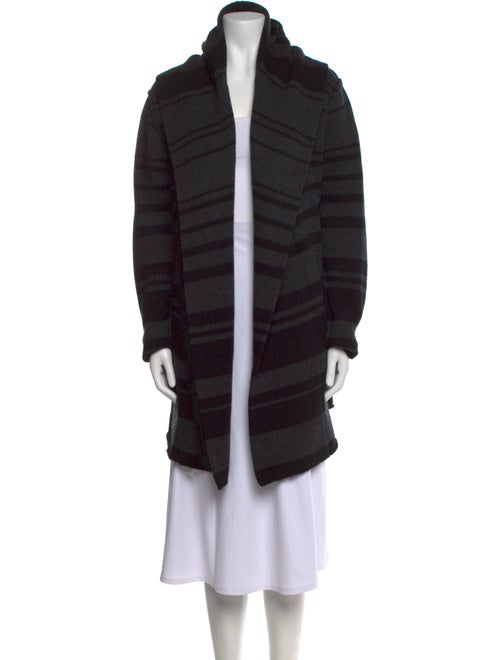 Vince Striped Open Front Sweater