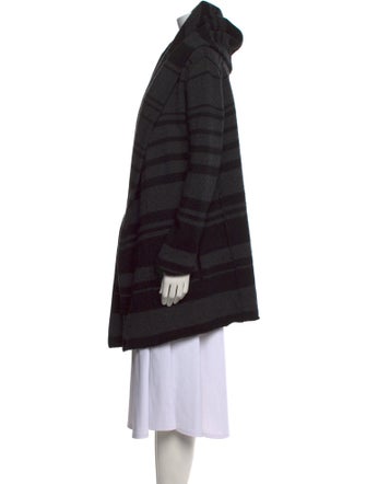 Vince Striped Open Front Sweater