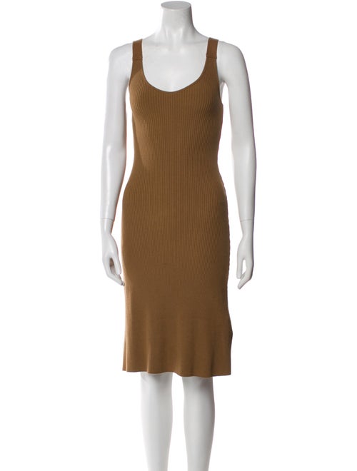 Vince Scoop Neck Knee-Length Dress