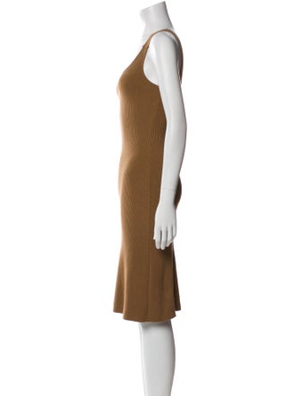 Vince Scoop Neck Knee-Length Dress