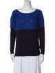 Vince Colorblock Pattern Bateau Neckline Sweater