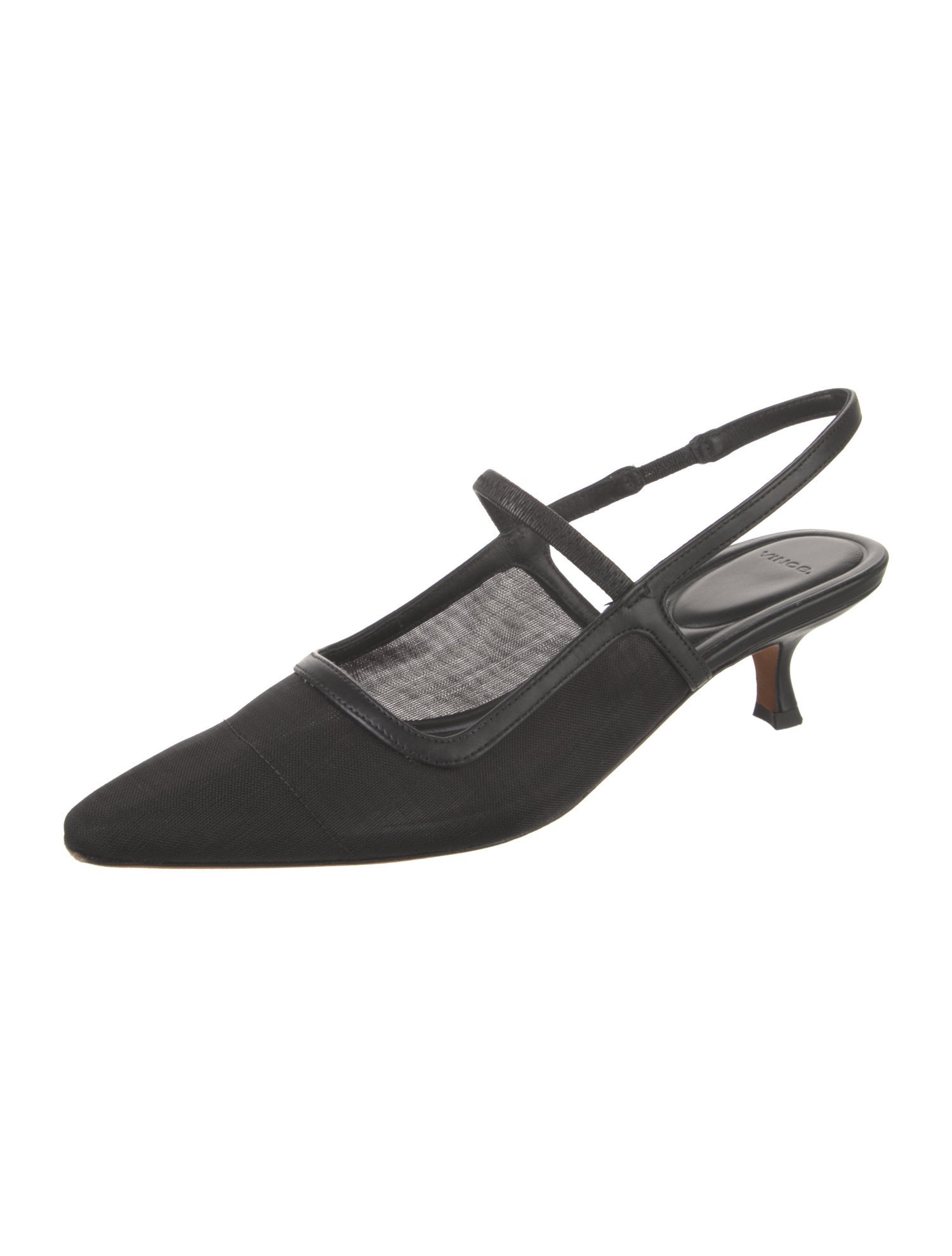 Vince Leather Slingback Pumps