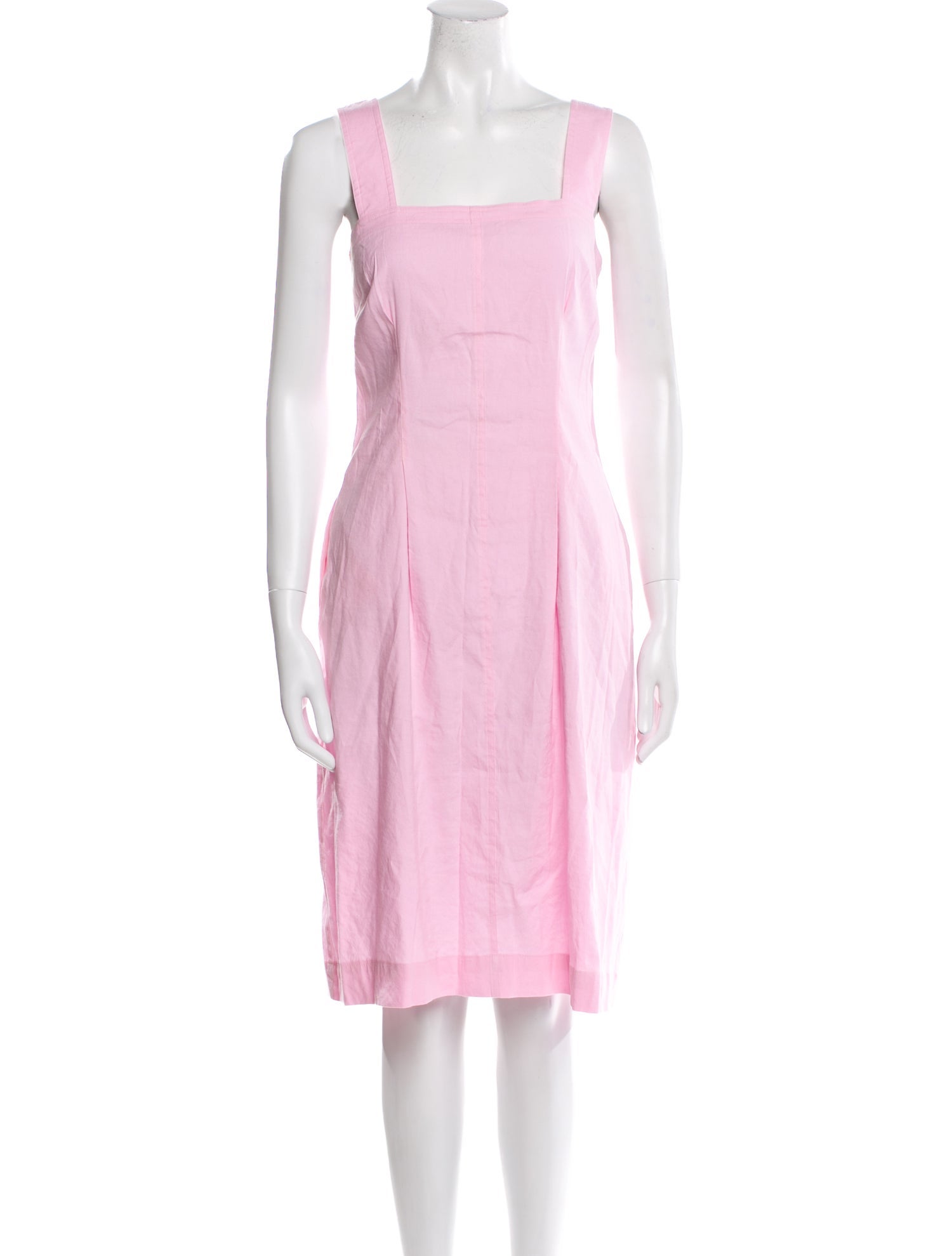 Vince Square Neckline Midi Length Dress