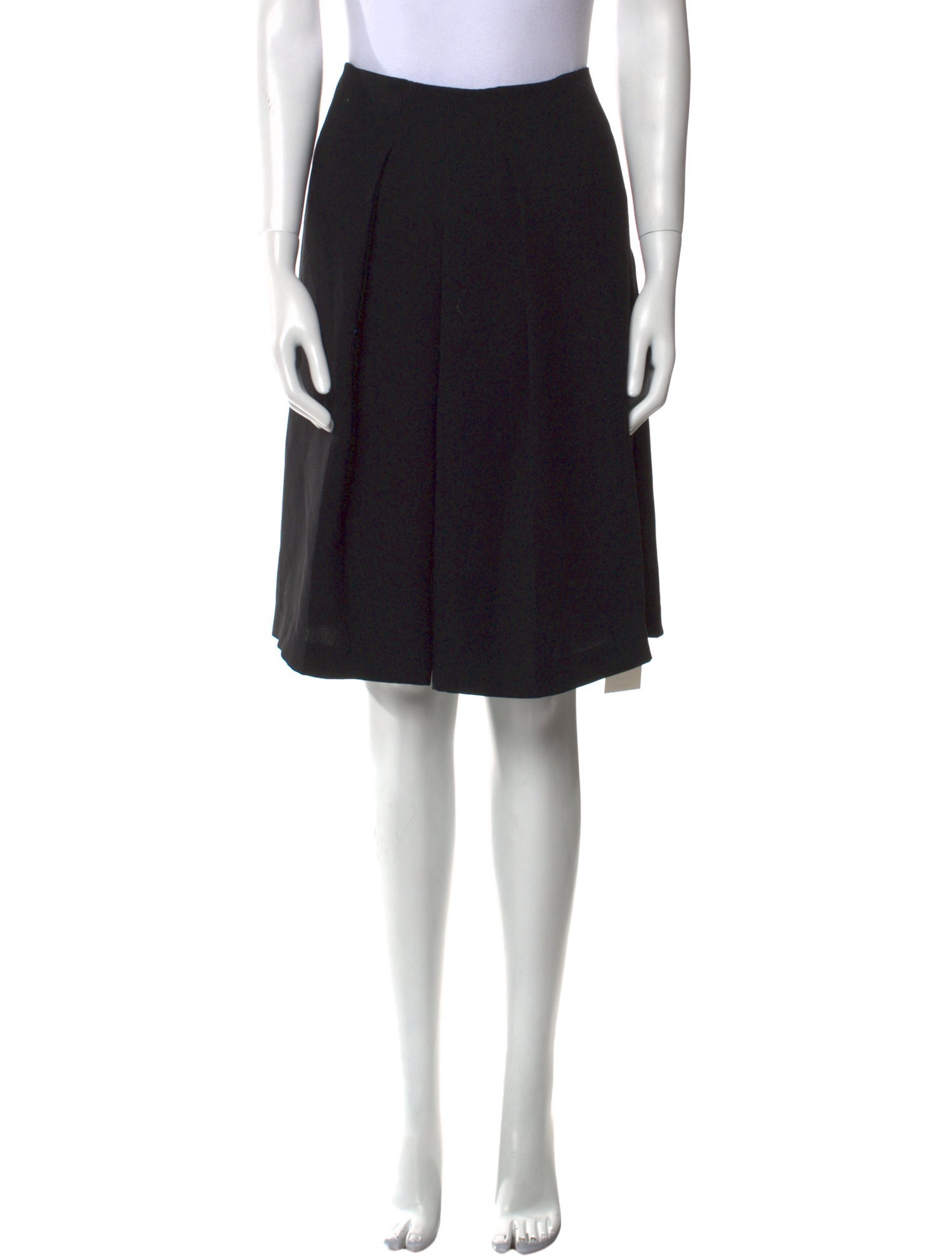 Vince Pleated Accents Knee-Length Skirt
