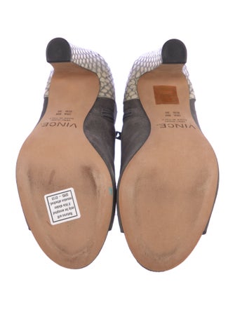 Vince Suede Animal Print Boots