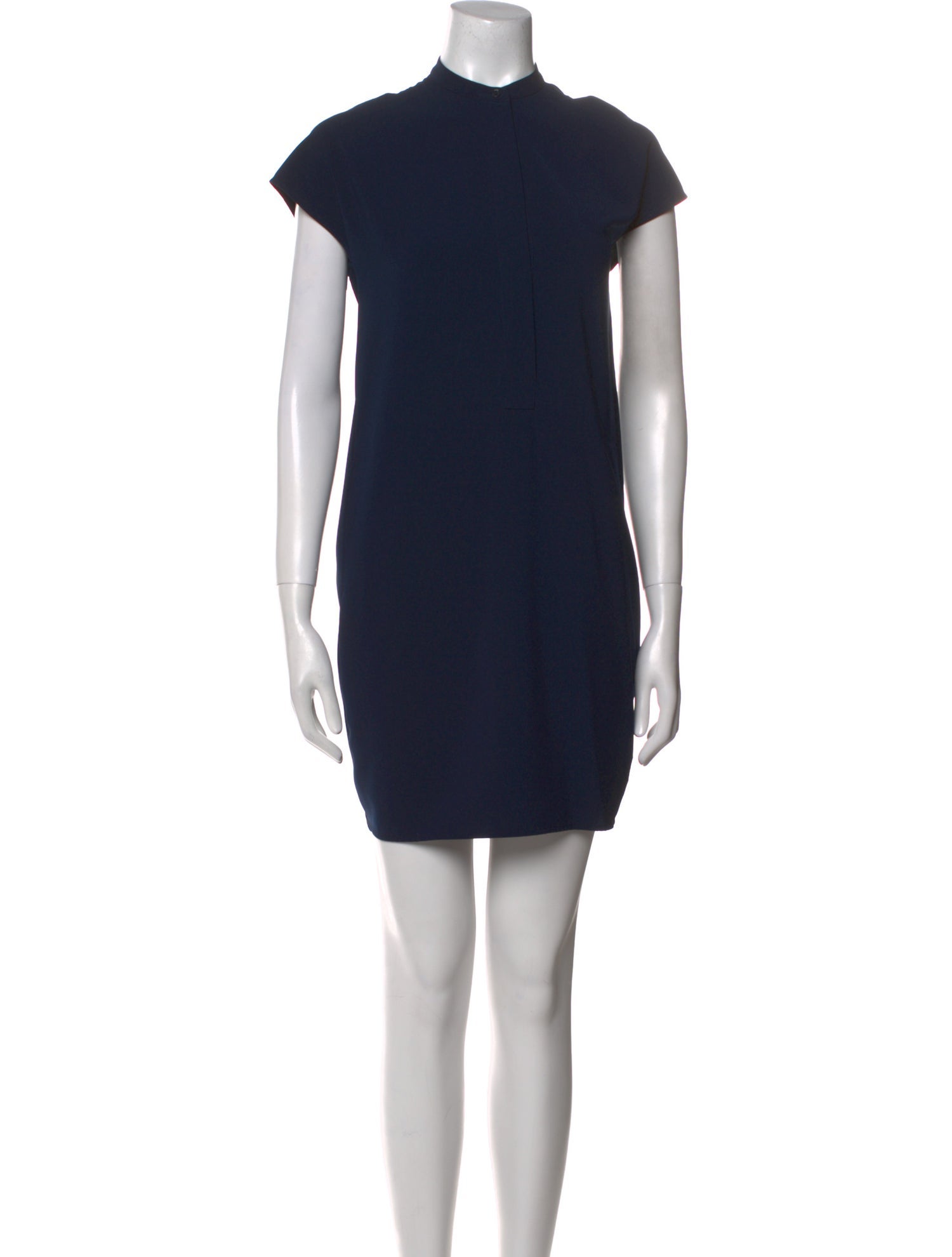 Vince Mock Neck Mini Dress