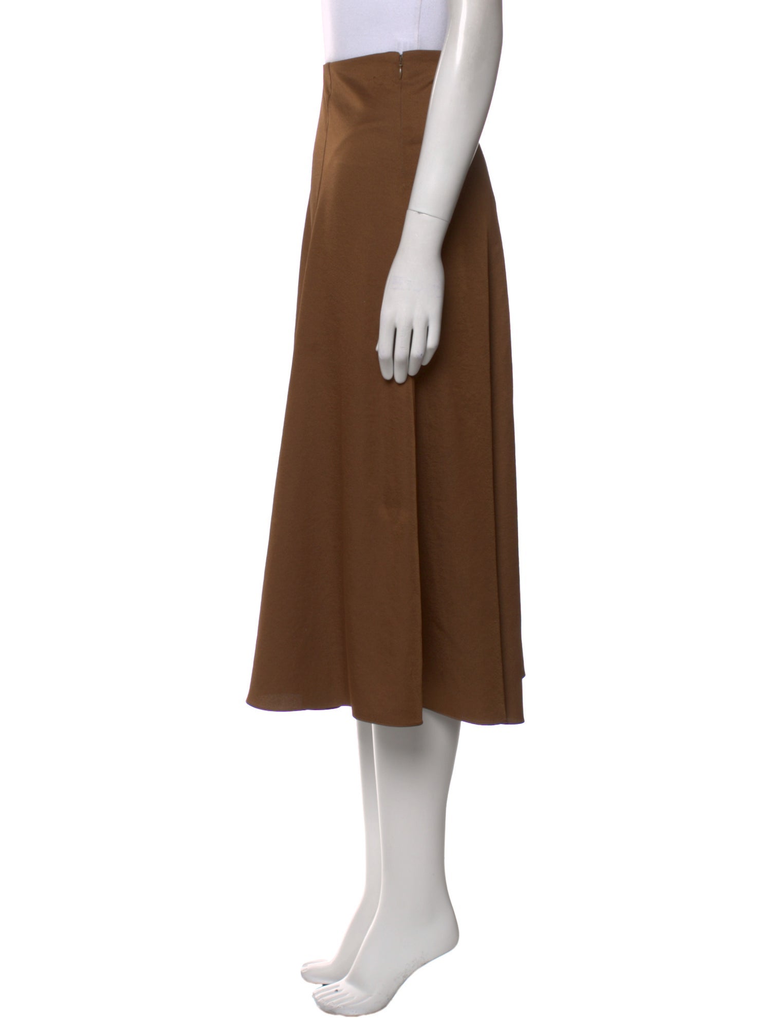 Vince Ruffle Embellishment Midi Length Skirt