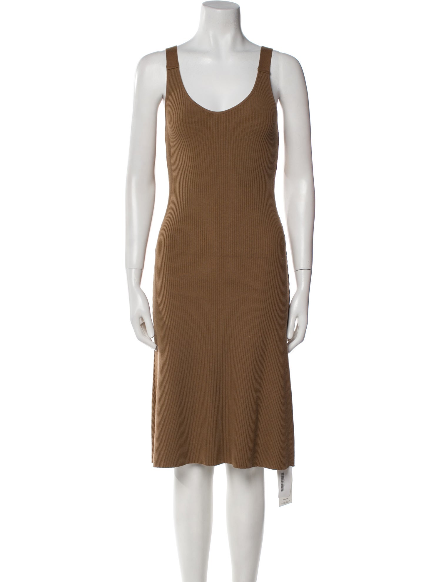 Vince Scoop Neck Knee-Length Dress