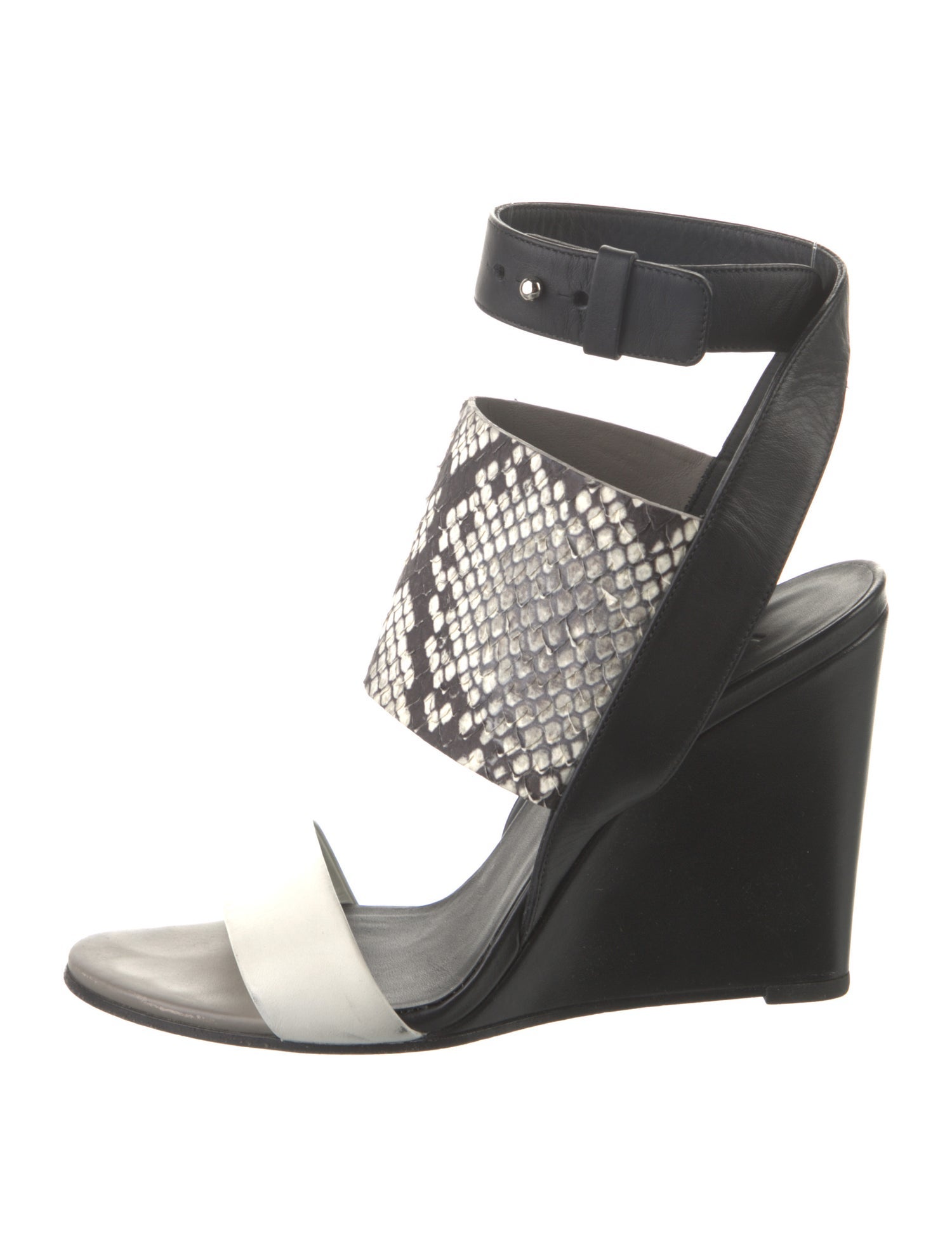 Vince Leather Animal Print Pumps