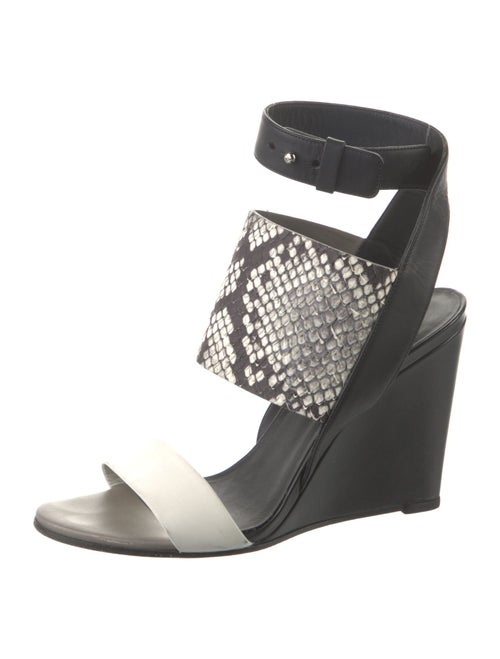 Vince Leather Animal Print Pumps