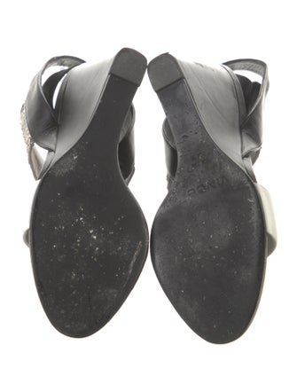 Vince Leather Animal Print Pumps