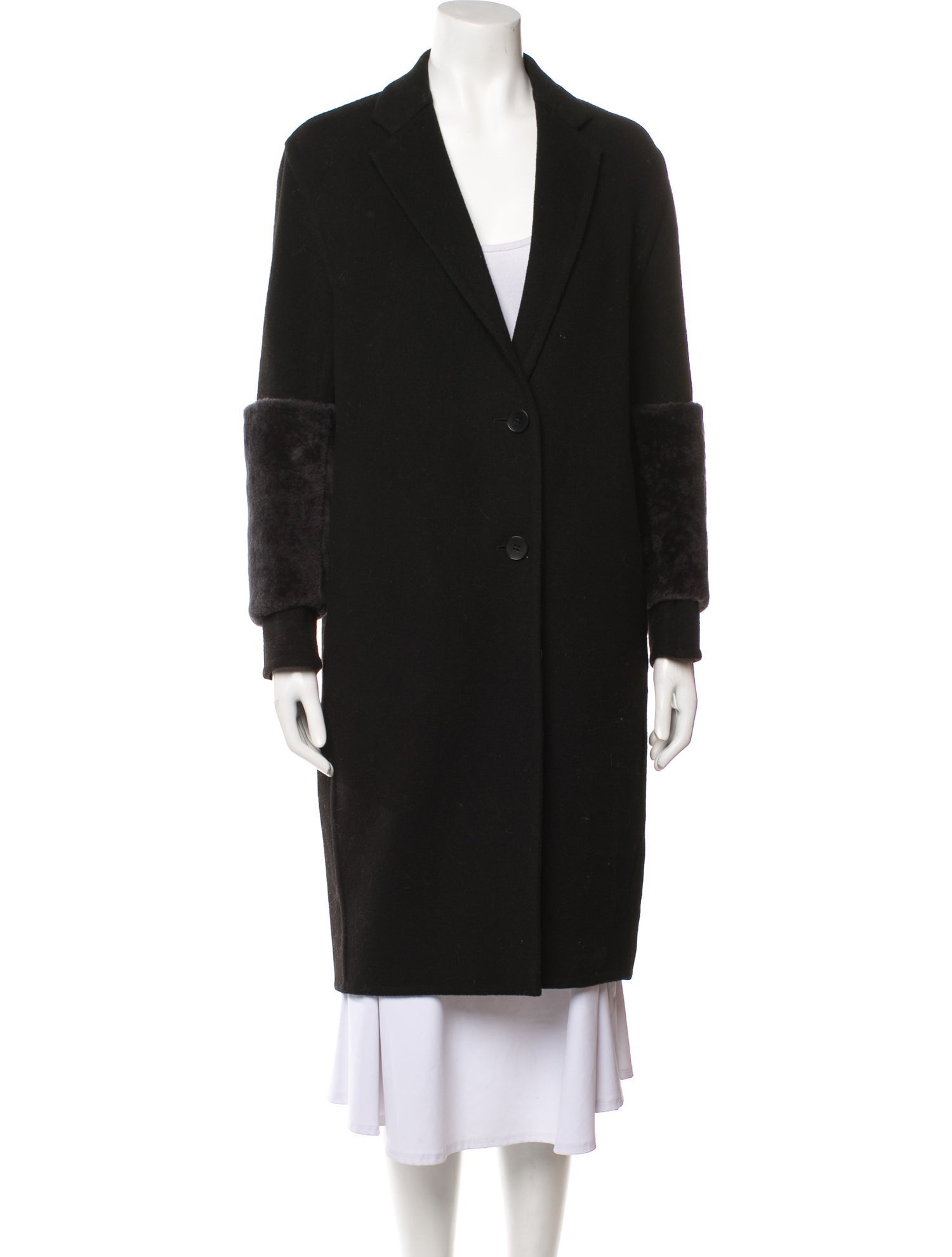 Vince Wool Fur Coat