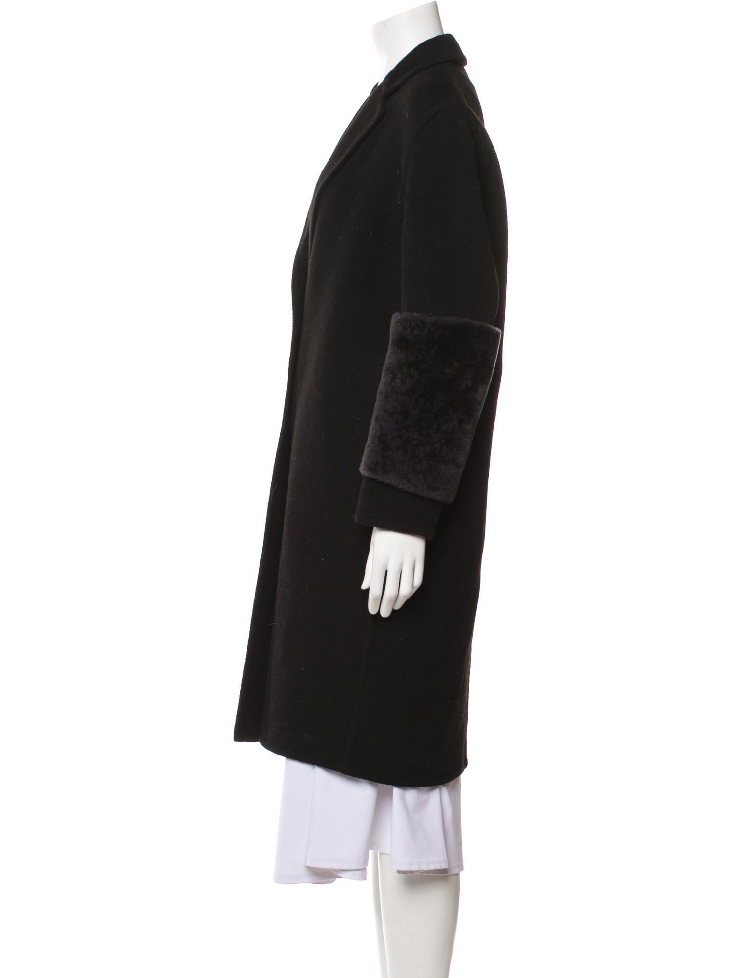 Vince Wool Fur Coat