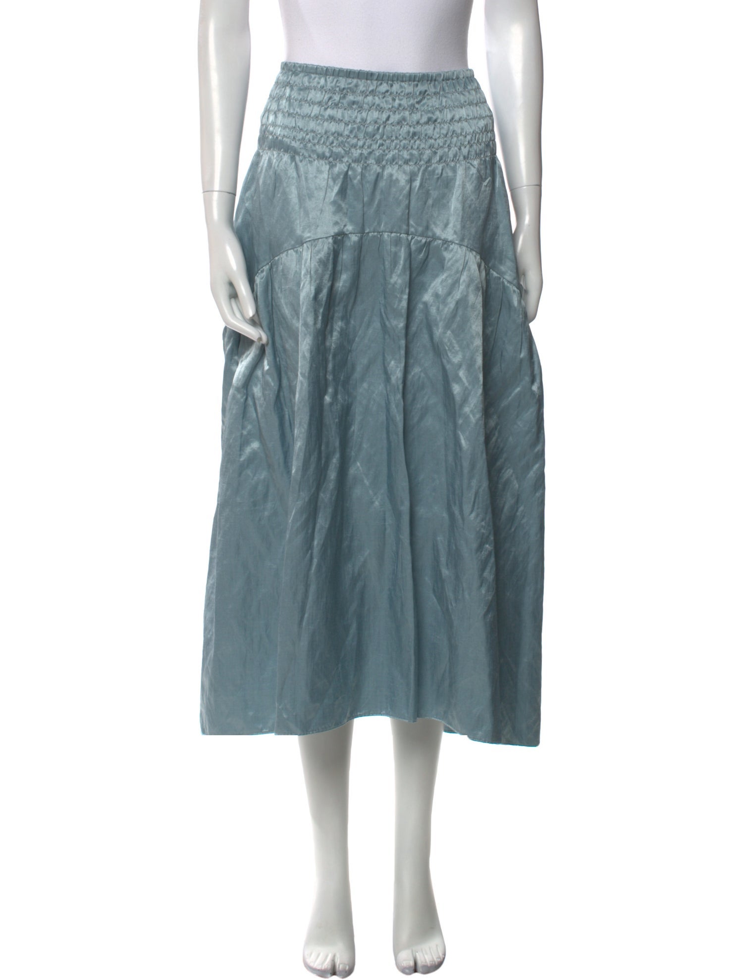 Vince Embroidered Accent Midi Length Skirt