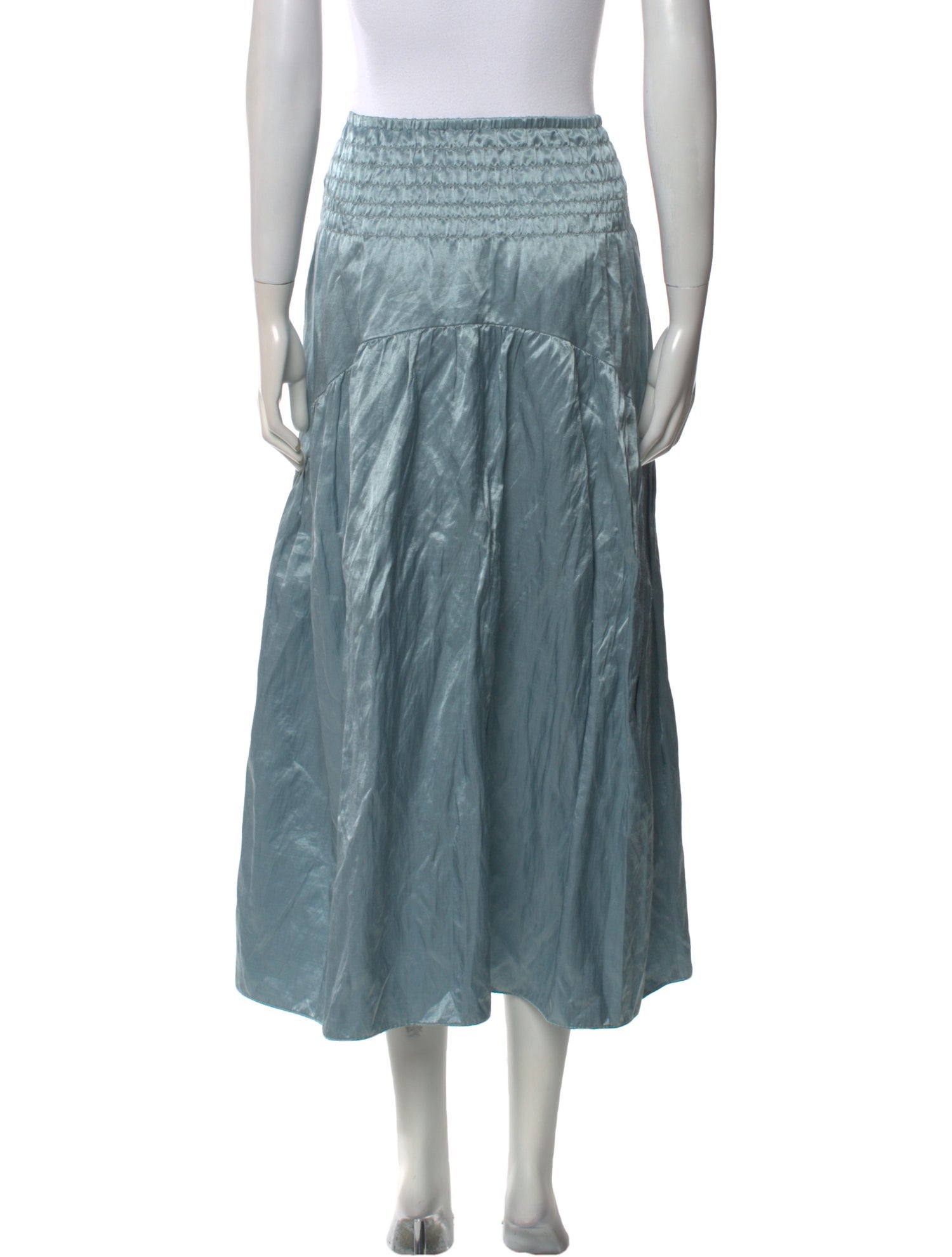 Vince Embroidered Accent Midi Length Skirt