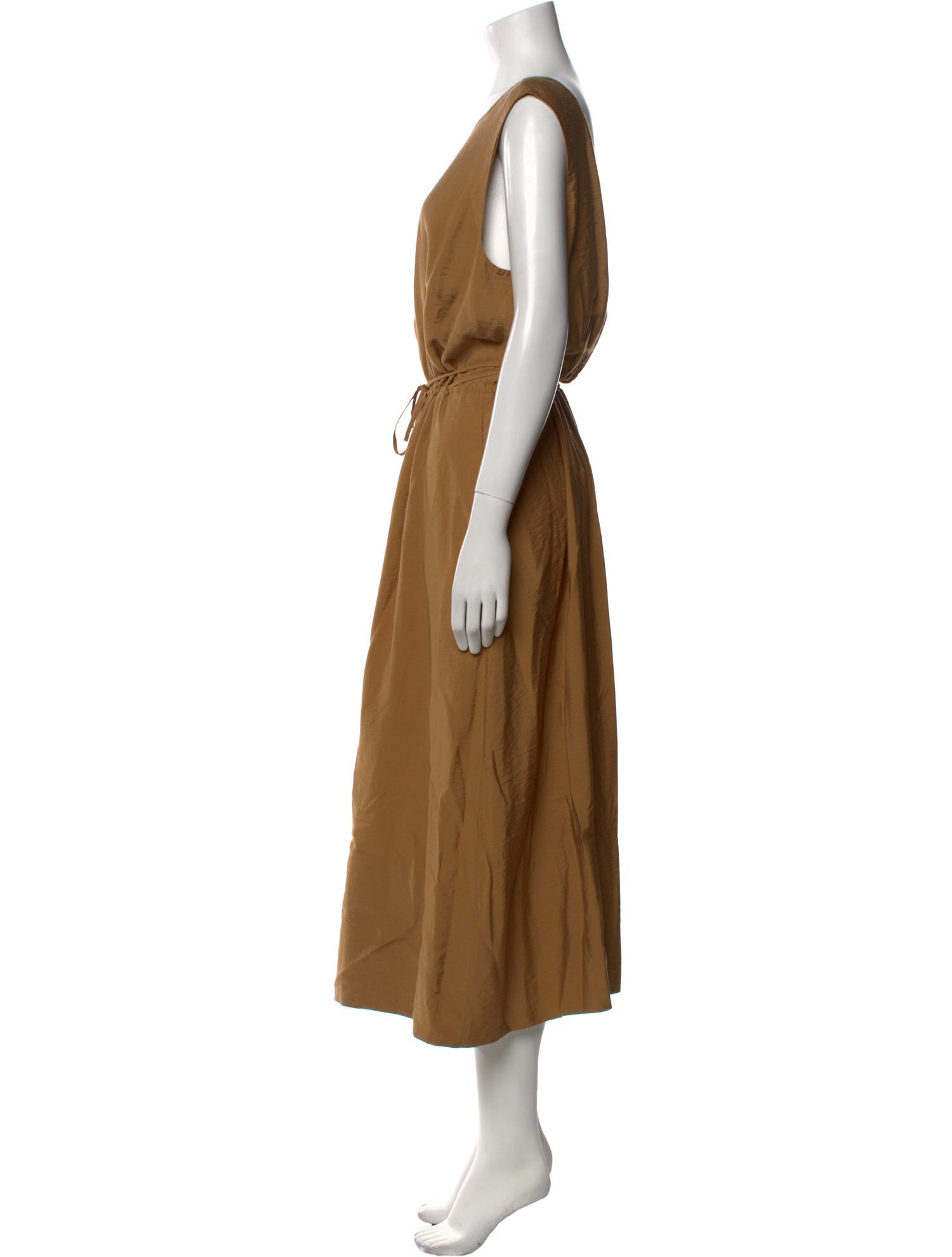 Vince Scoop Neck Midi Length Dress