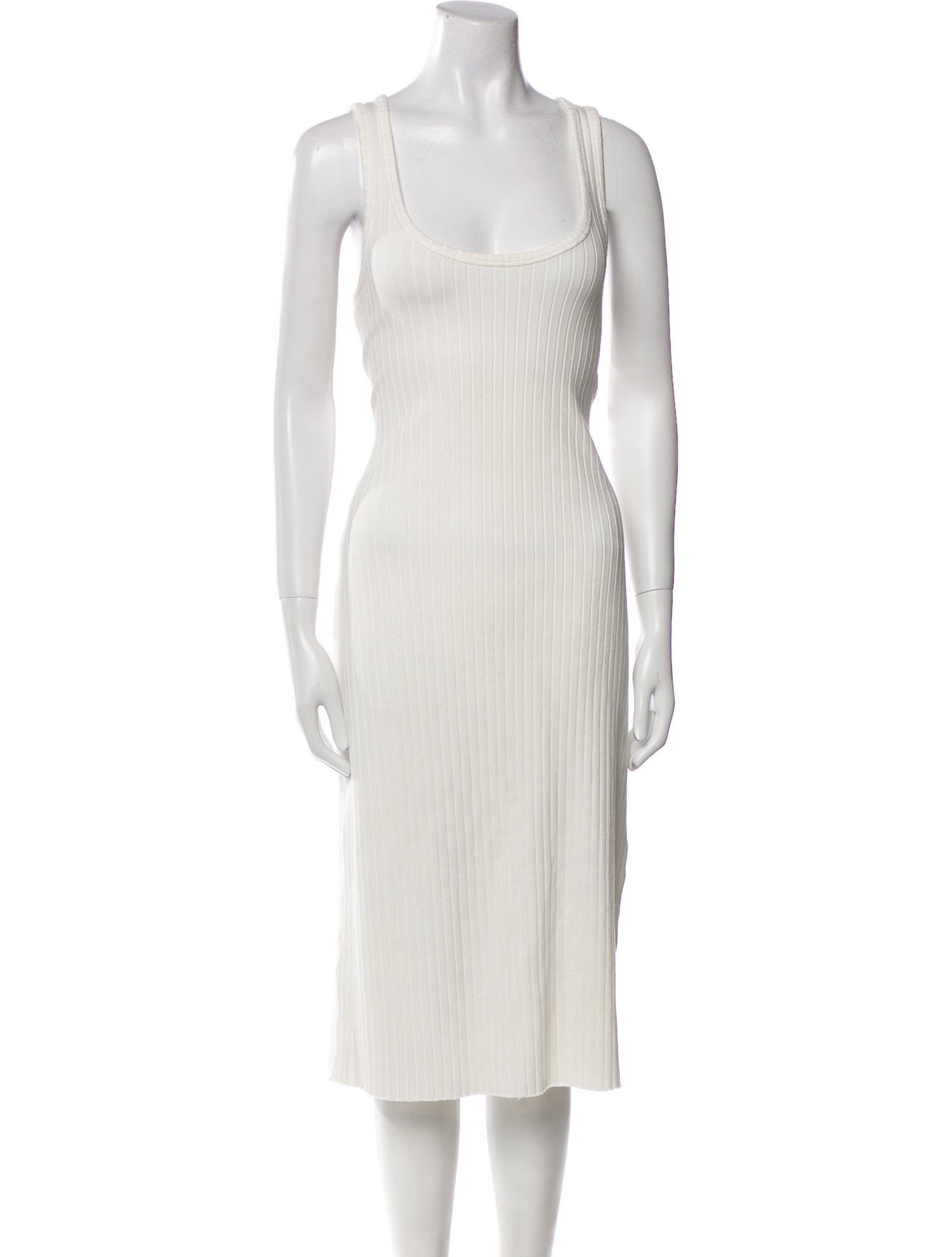 Vince Scoop Neck Midi Length Dress