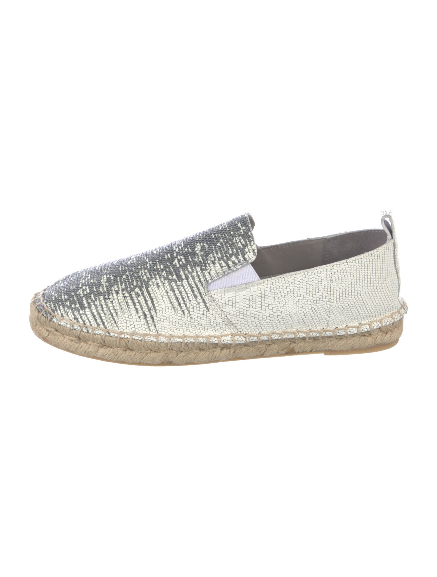 Vince Leather Printed Espadrilles