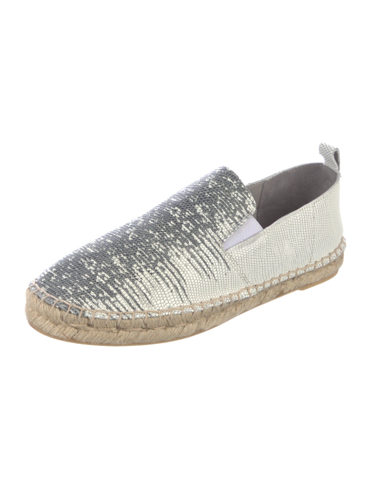Vince Leather Printed Espadrilles