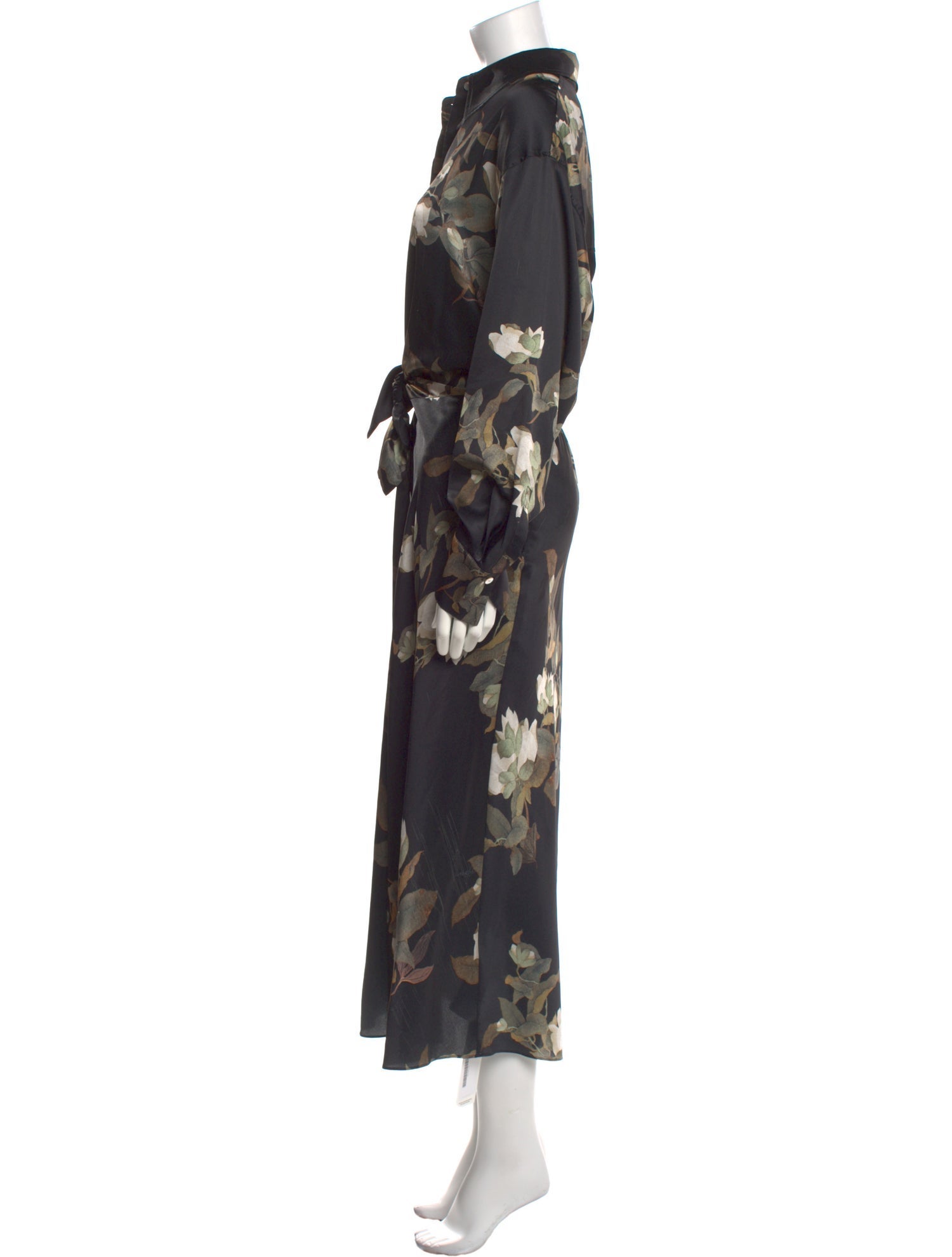 Vince Floral Print Long Dress