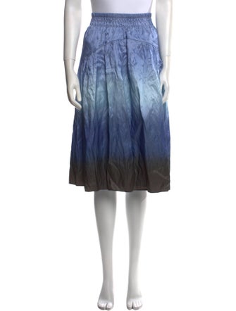 Vince Printed Knee-Length Skirt