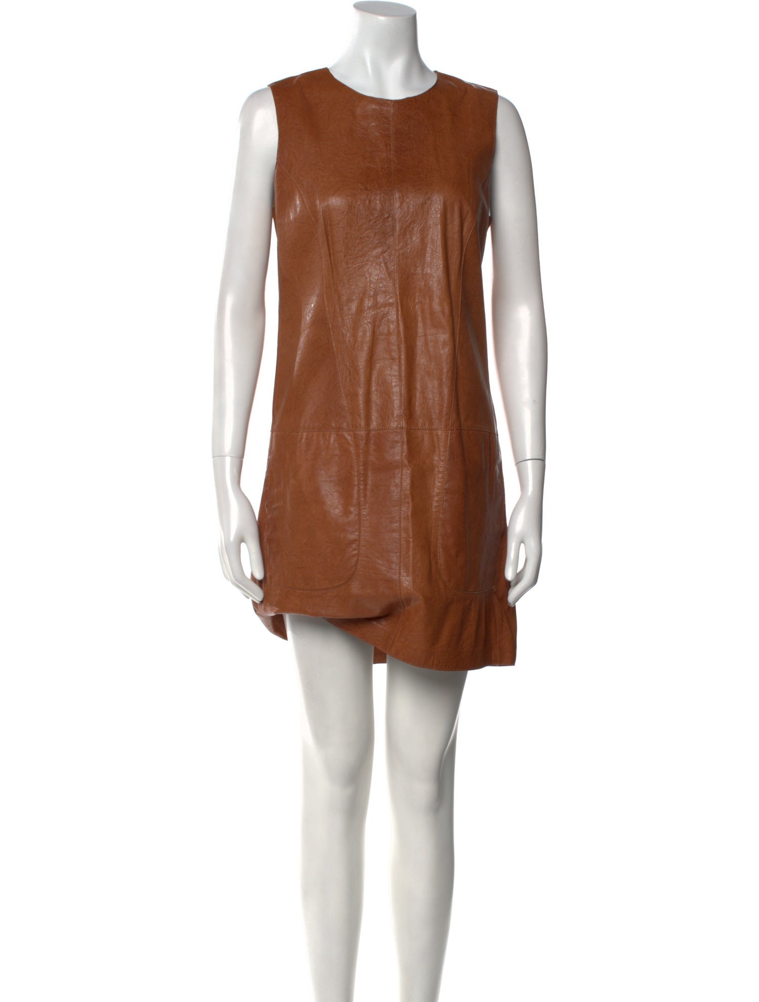 Vince Leather Mini Dress