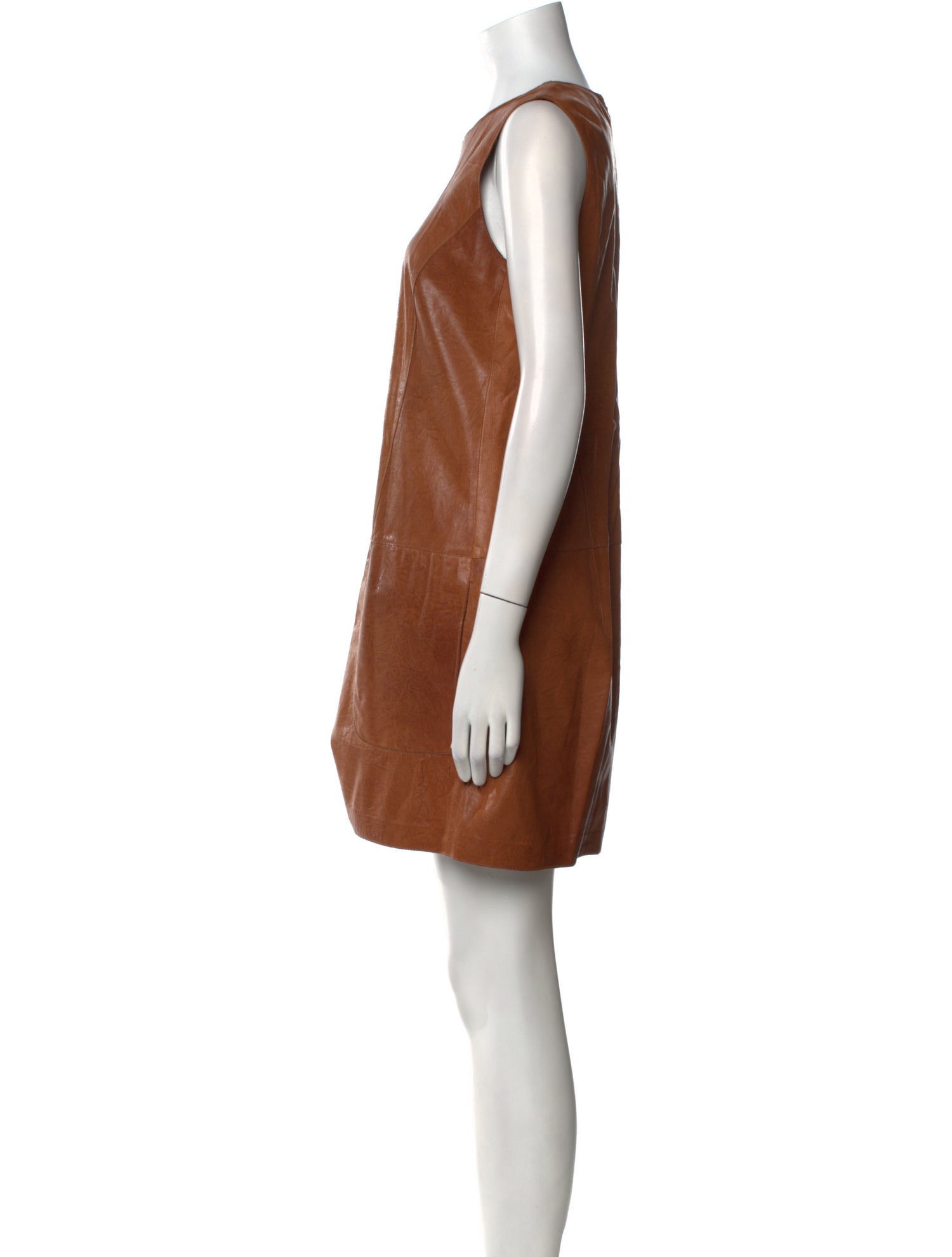 Vince Leather Mini Dress