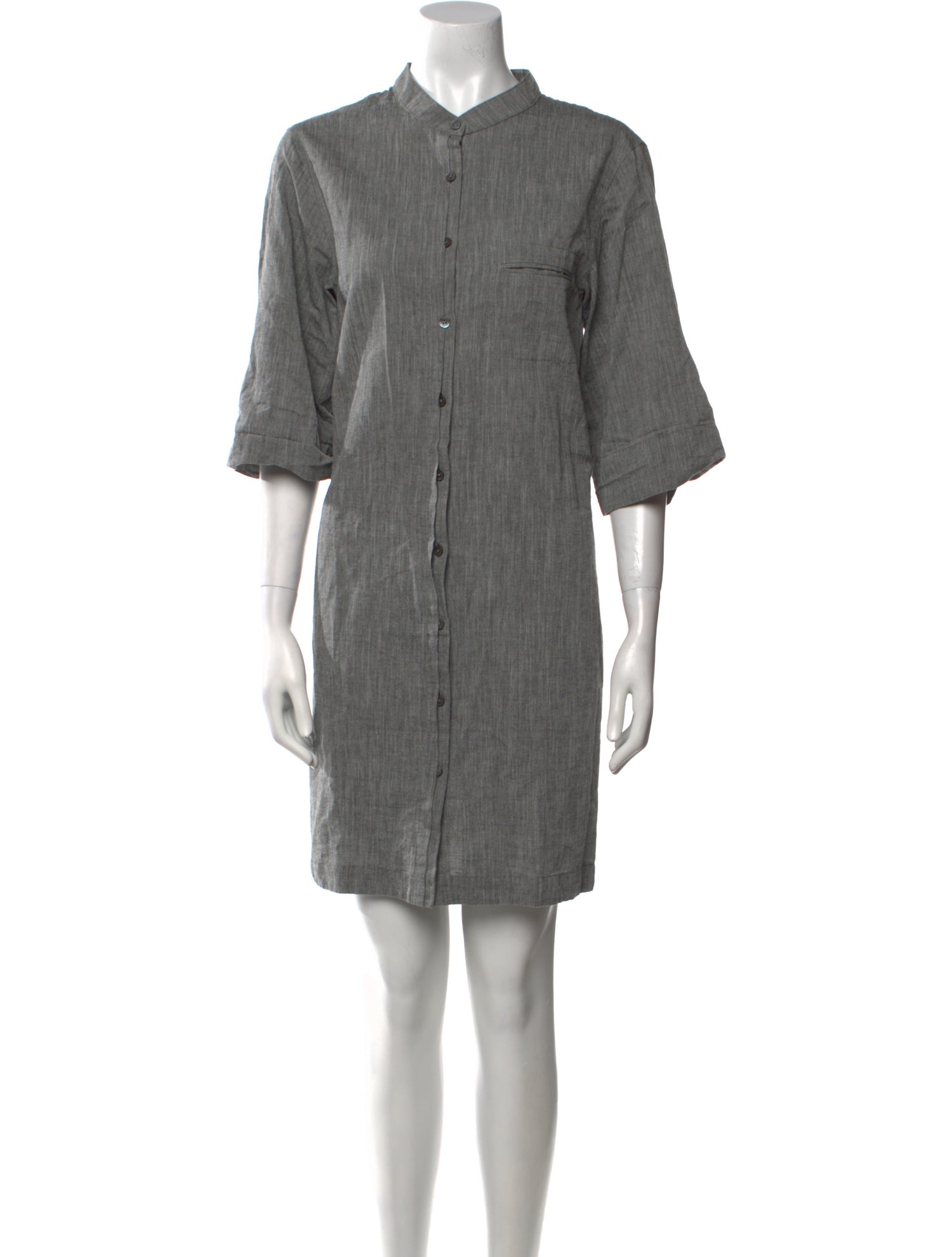 Vince Mock Neck Mini Dress