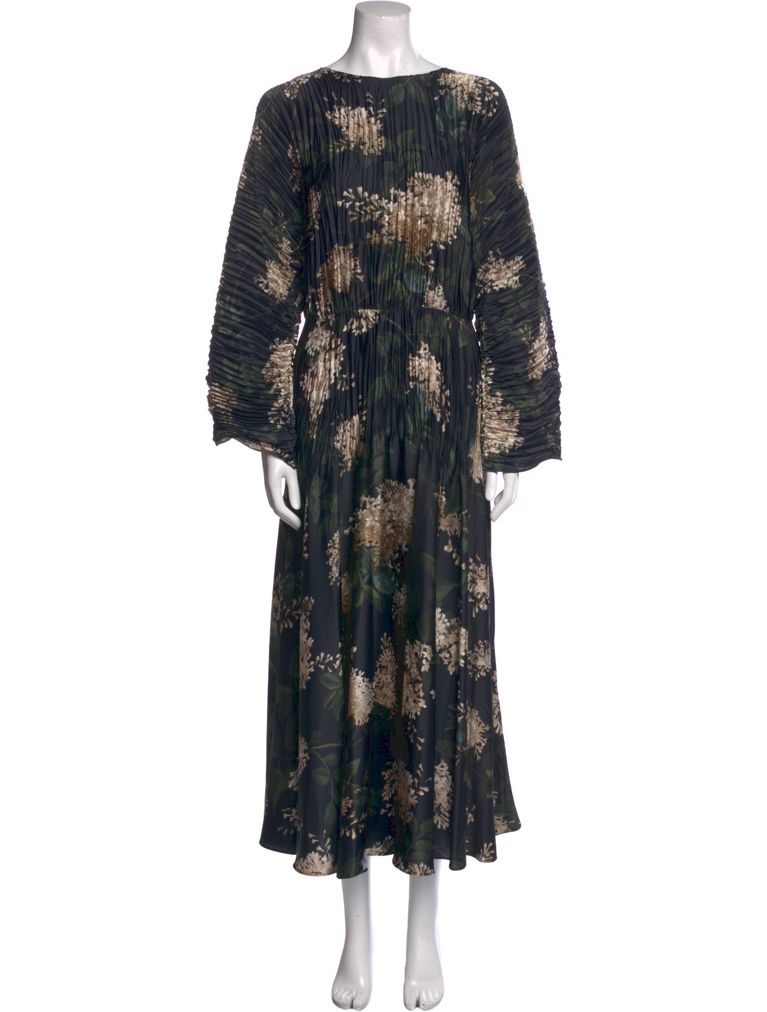 Vince Floral Print Long Dress