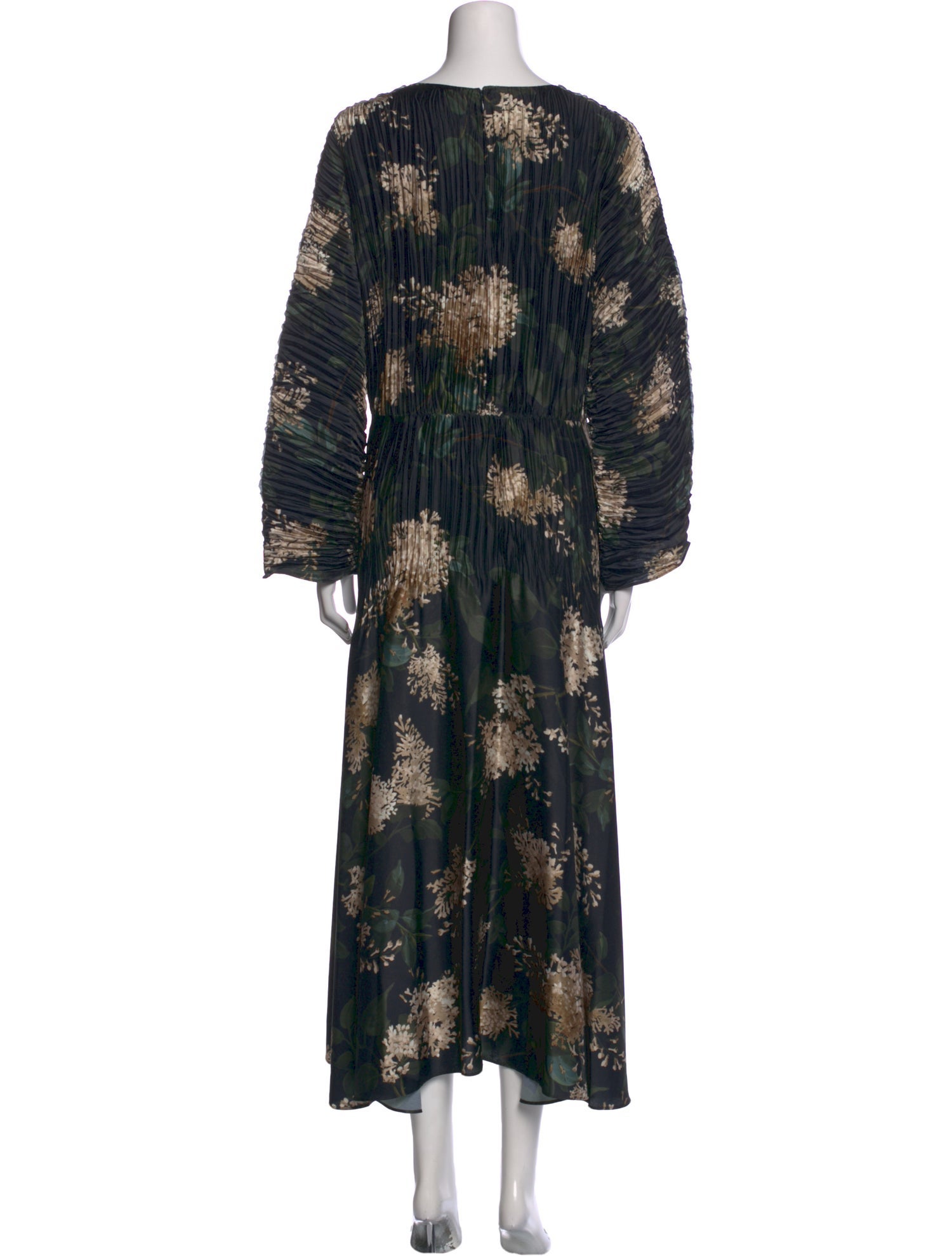 Vince Floral Print Long Dress