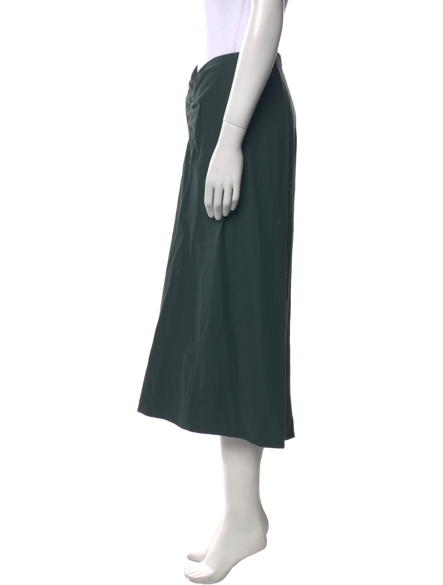 Vince Ruffle Embellishment Midi Length Skirt