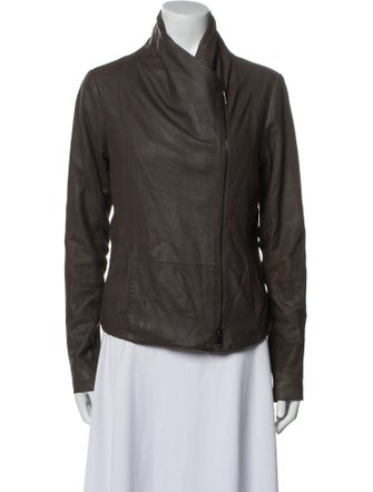 Vince Goat Leather Biker Jacket