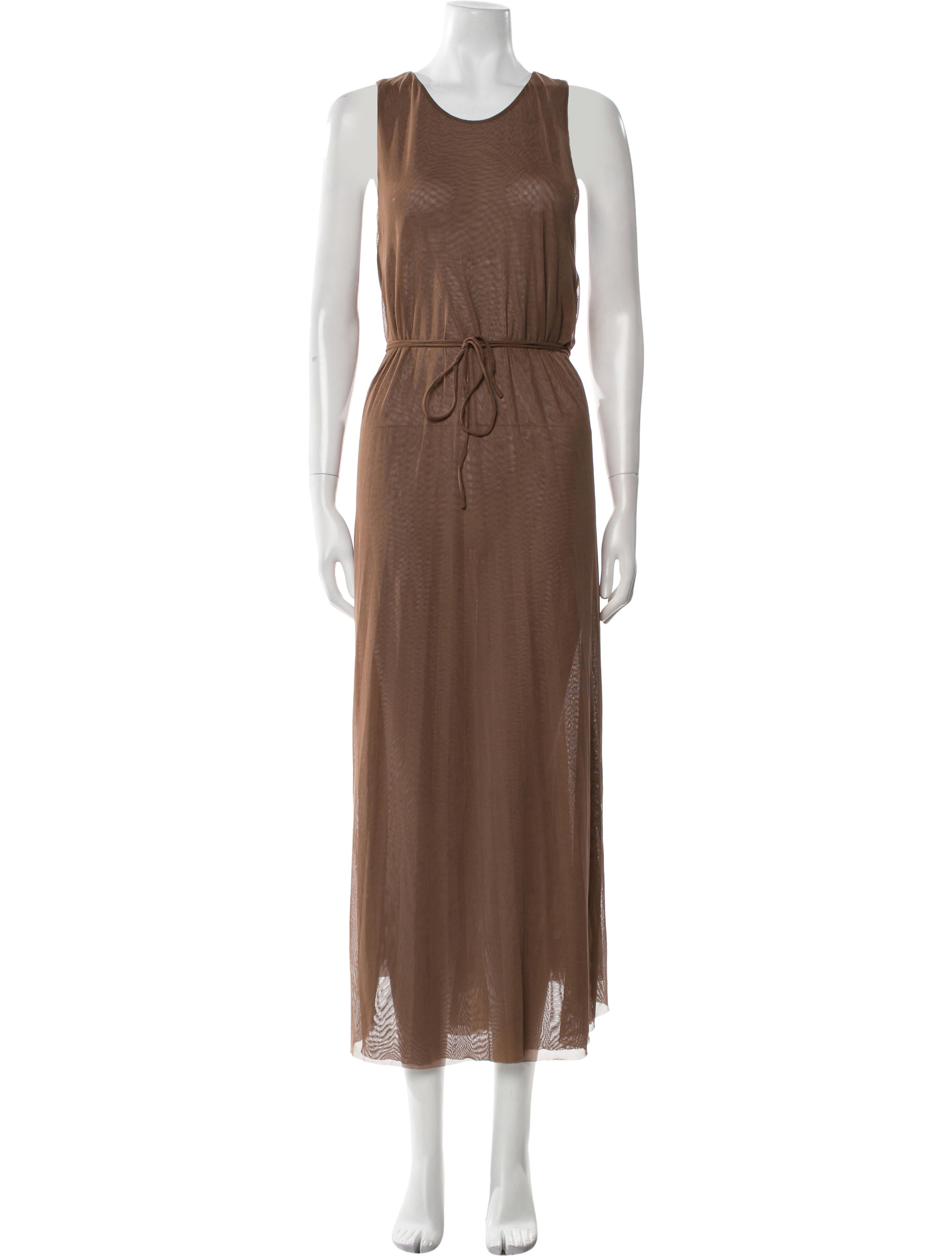 Vince Scoop Neck Long Dress