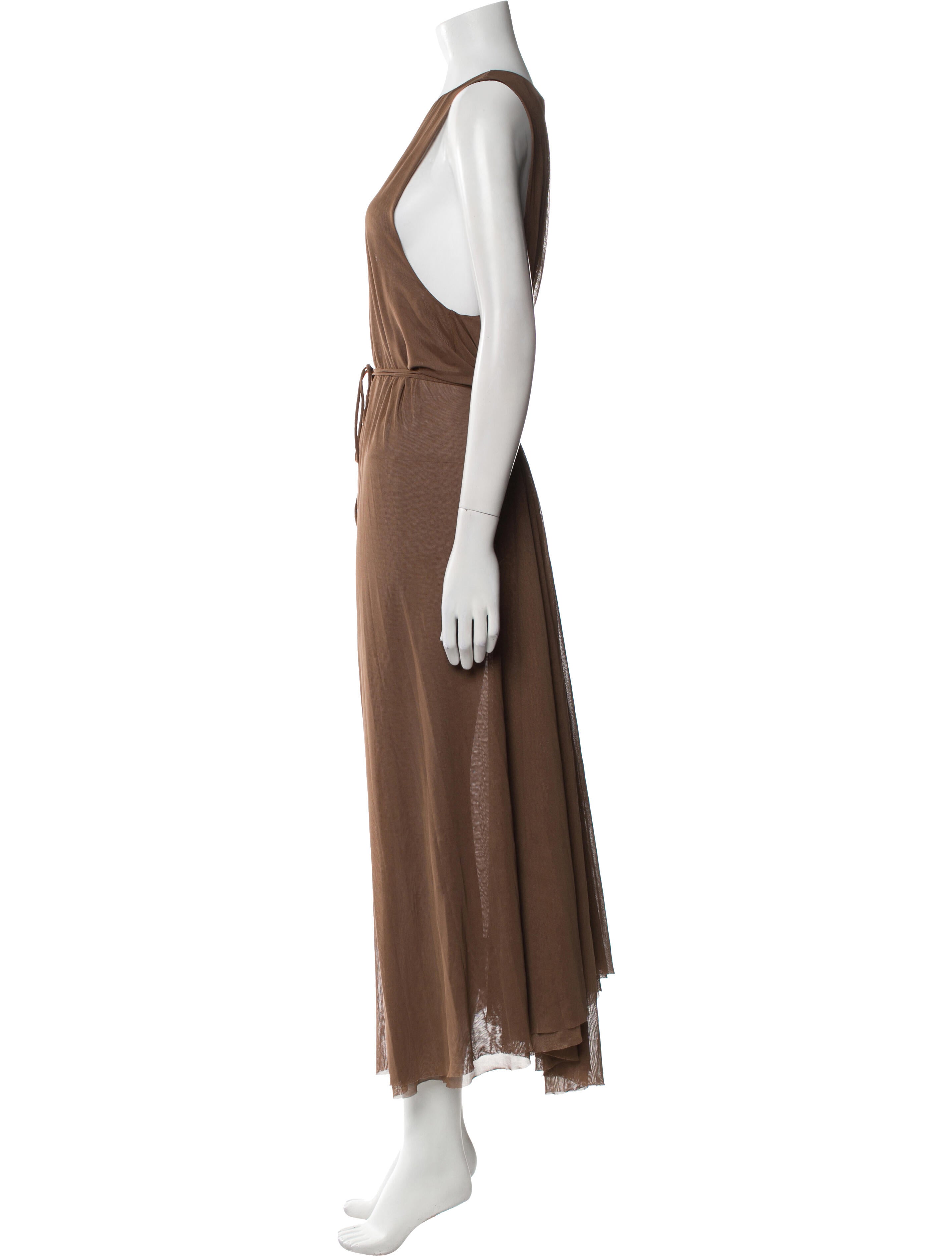 Vince Scoop Neck Long Dress