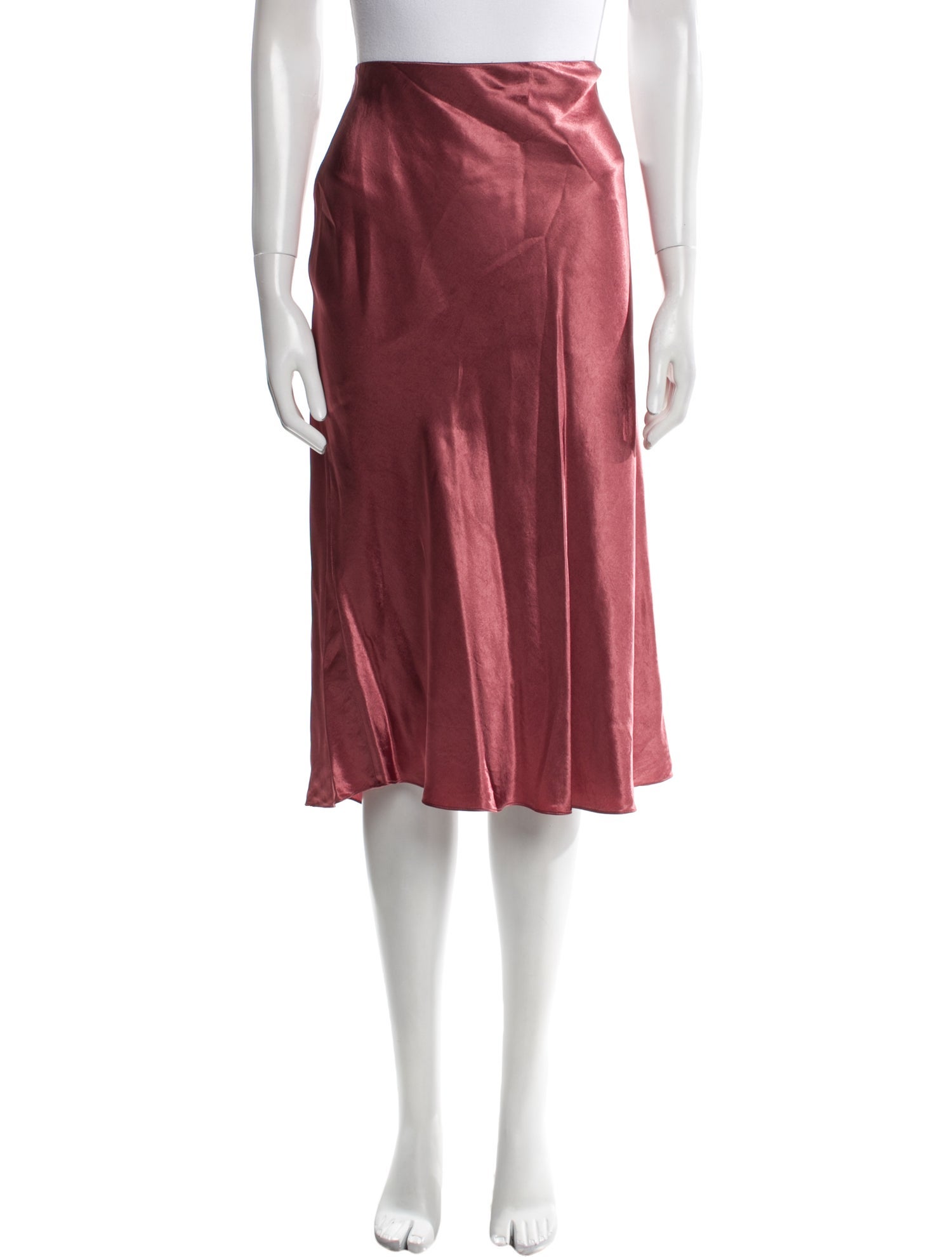 Vince Ruffle Embellishment Knee-Length Skirt