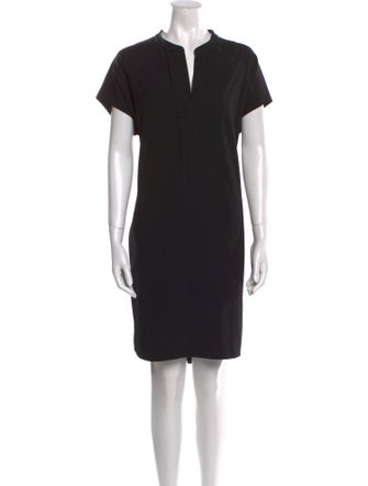 Vince V-Neck Knee-Length Dress