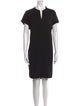 Vince V-Neck Knee-Length Dress