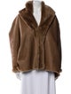 Vince Lambskin Faux Fur Coat