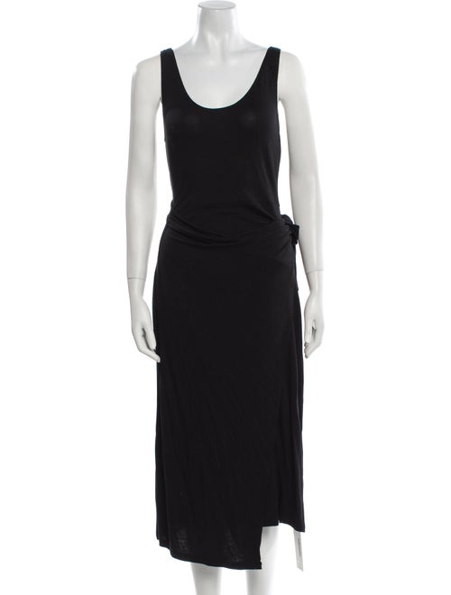 Vince Scoop Neck Midi Length Dress