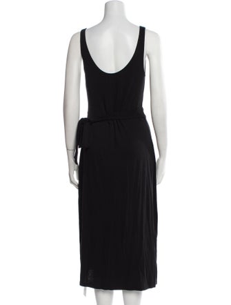 Vince Scoop Neck Midi Length Dress