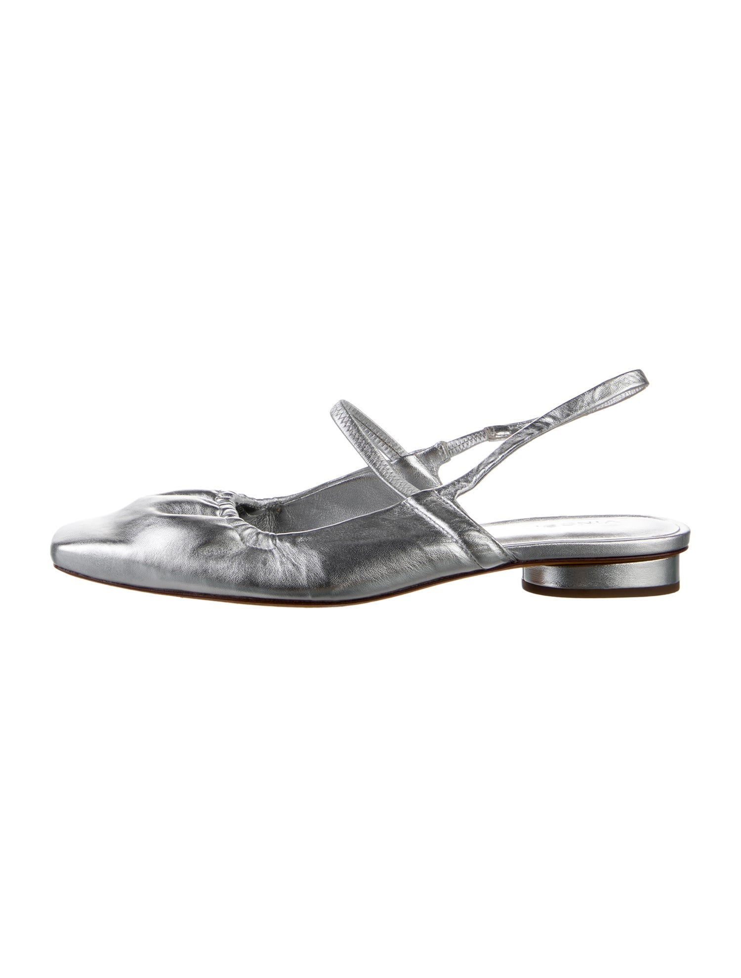 Vince Leather Slingback Flats