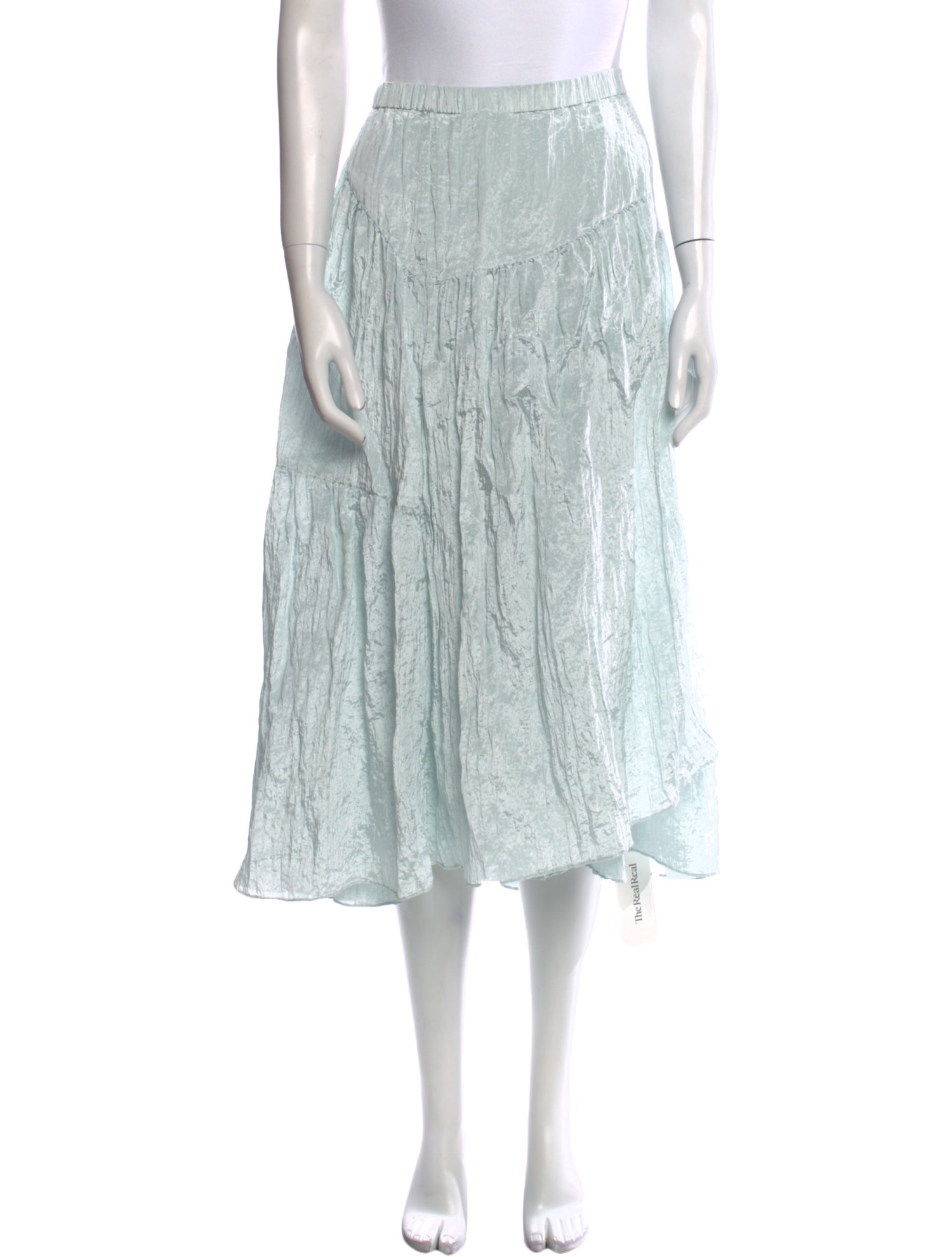 Vince Ruffle Embellishment Midi Length Skirt