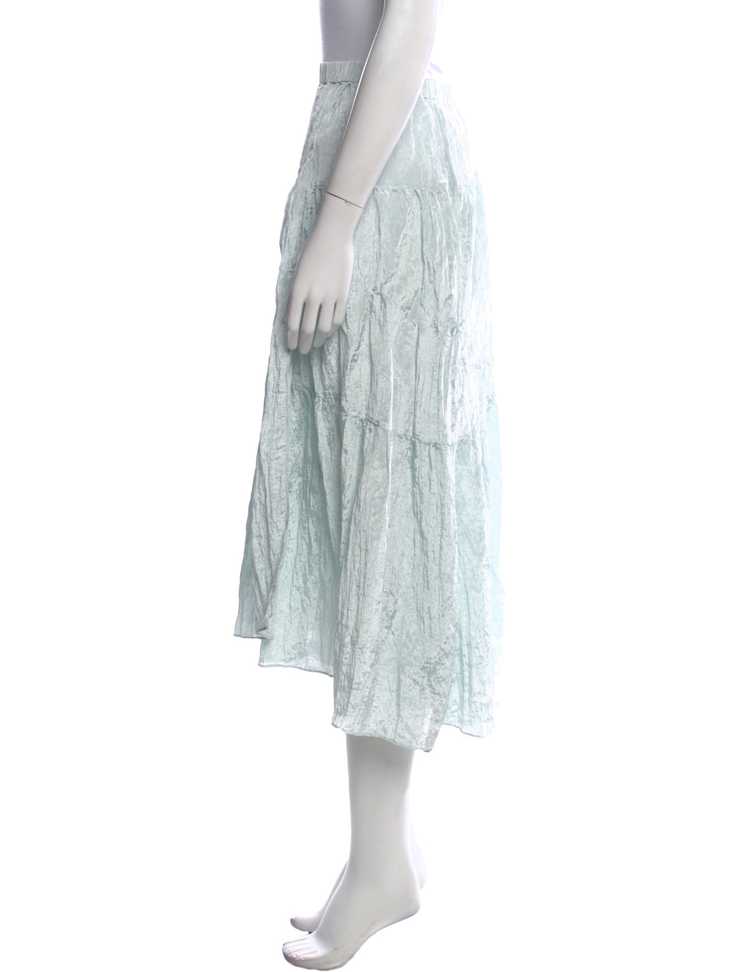 Vince Ruffle Embellishment Midi Length Skirt