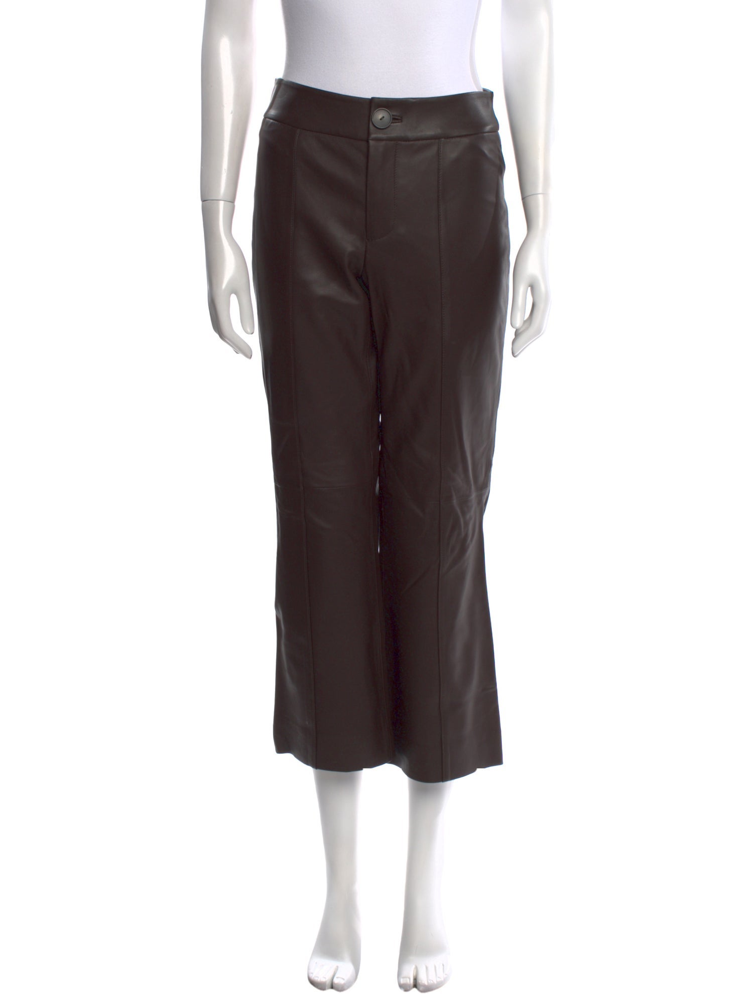 Vince Leather Wide Leg Pants