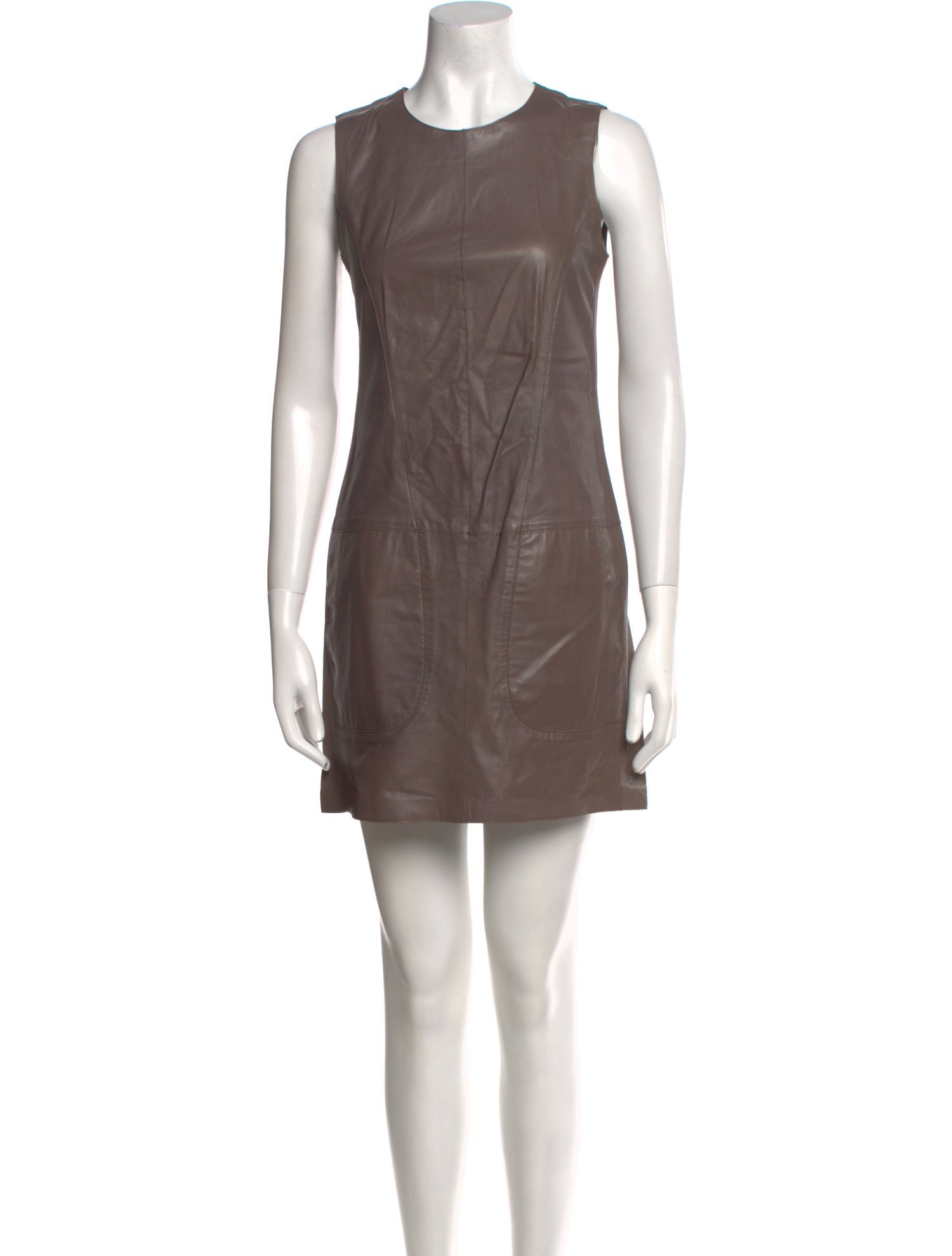 Vince Leather Mini Dress