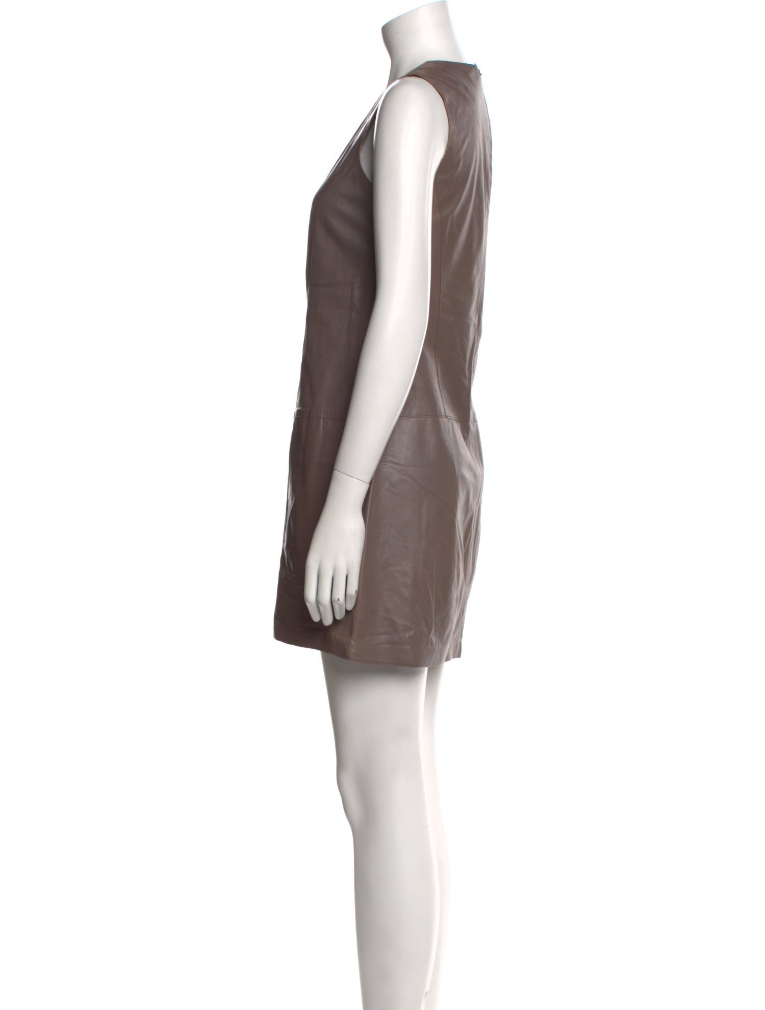 Vince Leather Mini Dress