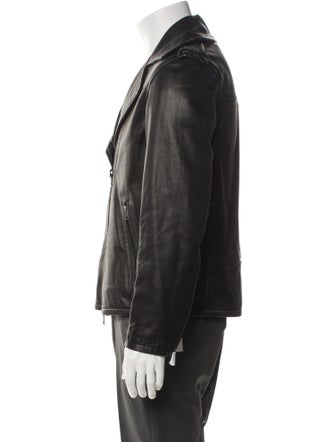 Vince Lamb Leather Moto Jacket