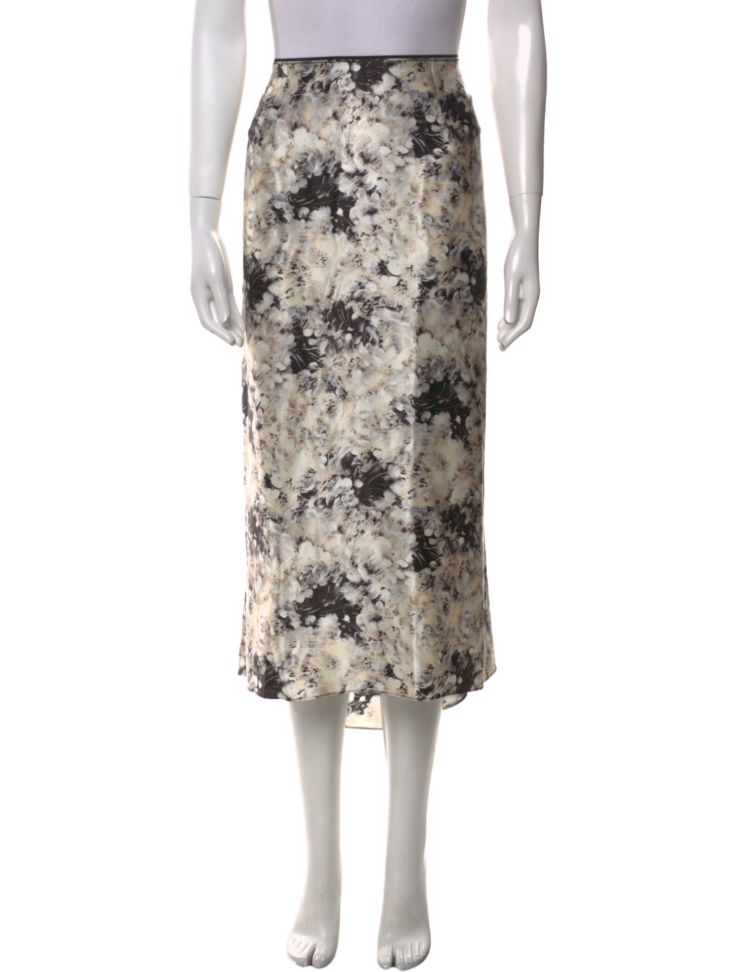 Vince Silk Midi Length Skirt