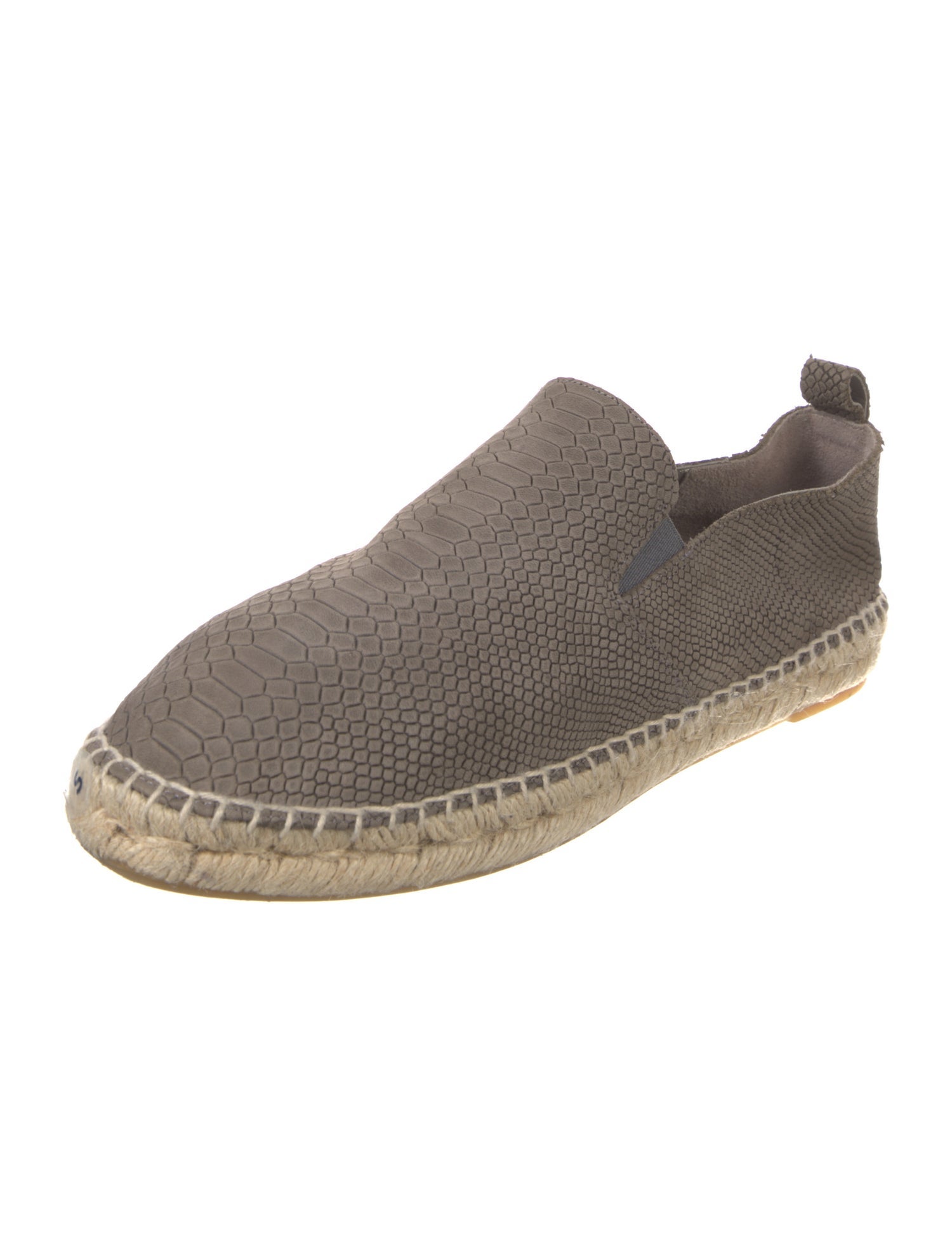 Vince Embossed Leather Espadrille Sneakers